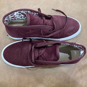 Burgundy Tory Burch
